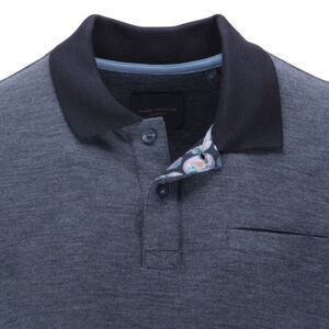 Guide London Smart Polo Blue Shirt Sz XL Hidden Skull Print Golf Casual